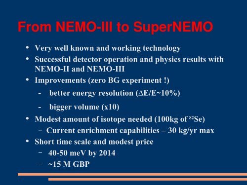 Neutrinoless double-beta decay and the SuperNEMO project. - HEP