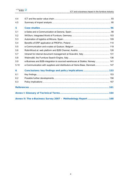 ICT and e-Business Impact in the Furniture Industry - empirica