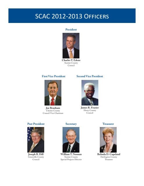 2013 President's Report - South Carolina Association of Counties