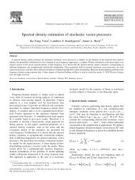 Spectral density estimation of stochastic vector processes