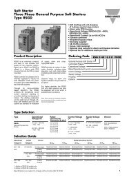 Soft Starter Three Phase General Purpose Soft Starters Type RSGD