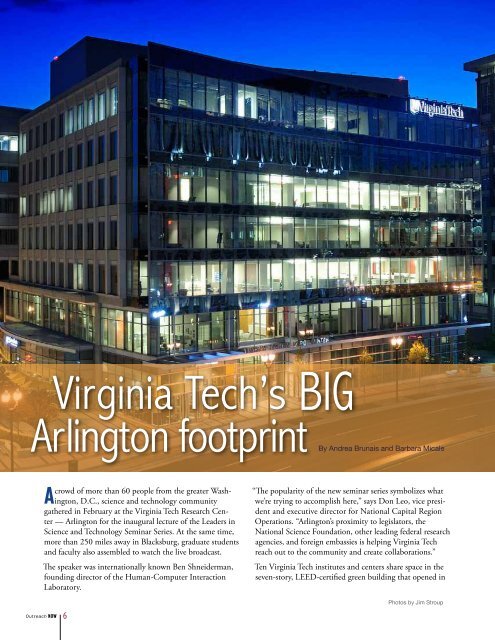 2012â2013 Issue - Outreach & International Affairs - Virginia Tech