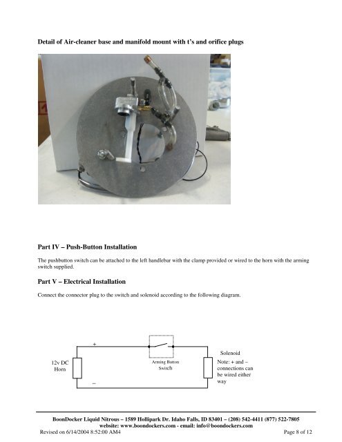 Motorcycle Harley Davidson Nitrous Manual