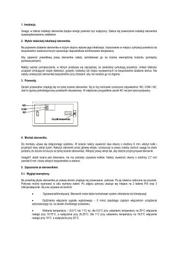 Programowalny termostat pokojowy Euroster 2005 - Immergas