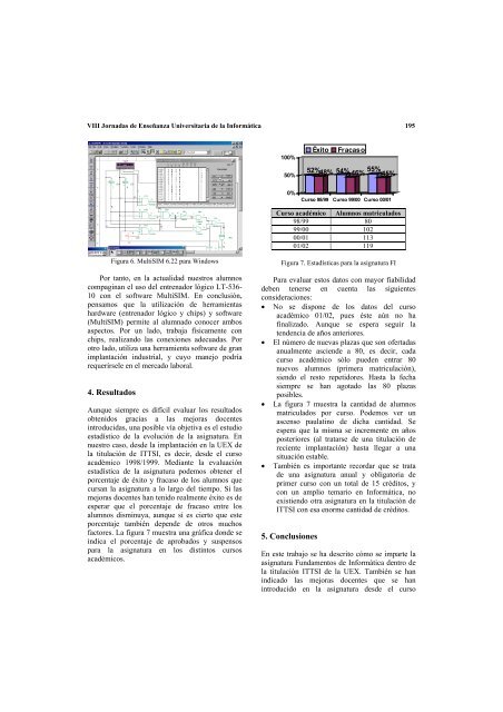 VIII Jornadas de EnseÃ±anza Universitaria de la InformÃ¡tica CÃ¡ceres ...