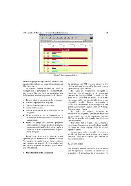 VIII Jornadas de EnseÃ±anza Universitaria de la InformÃ¡tica CÃ¡ceres ...