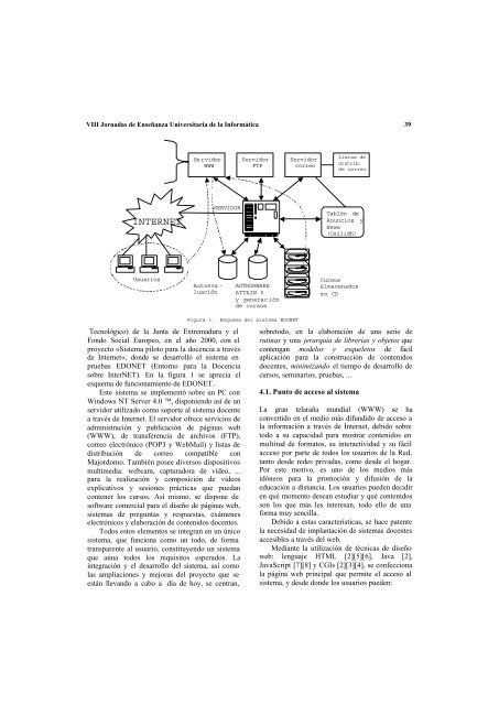 VIII Jornadas de EnseÃ±anza Universitaria de la InformÃ¡tica CÃ¡ceres ...