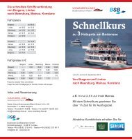 Schnellkurs-Flyer - Bodensee-Schiffsbetriebe GmbH