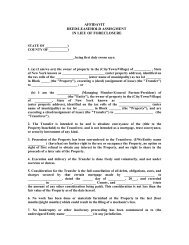 affidavit for deed in lieu of foreclosure - First American Title ...