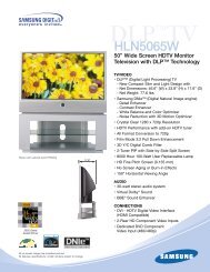 dlp specs 5/03 - DLP TV Review