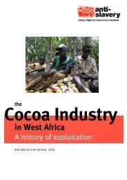 The Cocoa Industry in West Africa - Anti-Slavery International