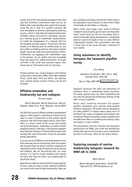 Porcupine Newsletter Number 25, Winter 2008/09.