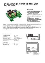 em-12a pwm dc-motor control unit 24v 8a 200w - Electromen