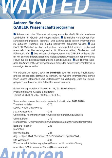 8.Marketing / Absatz - Springer Gabler