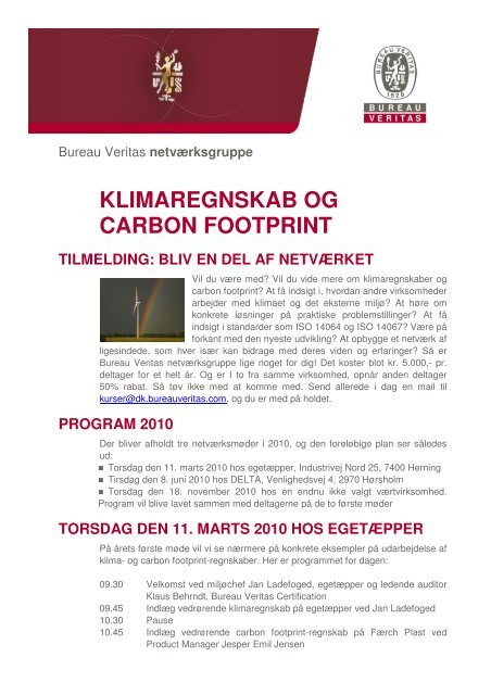 Se hele programmet her. - Bureau Veritas