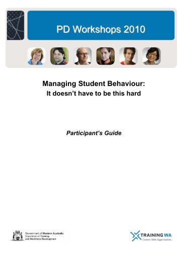 Managing Student Behaviour guide 2012.pdf - Workshops@Westone