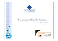 Presentazione alla ComunitÃ  Finanziaria - IR Top