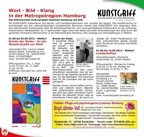 Wort - Bild - Klang in der Metropolregion Hamburg