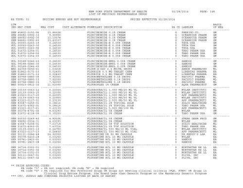 NEW YORK STATE DEPARTMENT OF HEALTH 08/06 ... - eMedNY