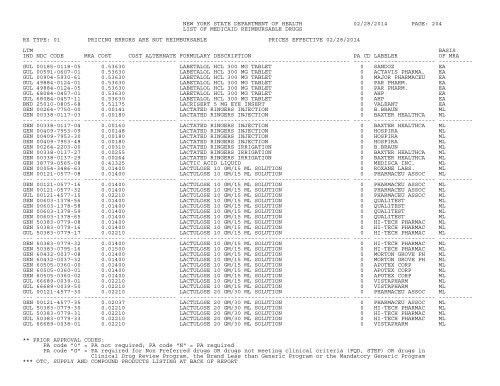 NEW YORK STATE DEPARTMENT OF HEALTH 08/06 ... - eMedNY