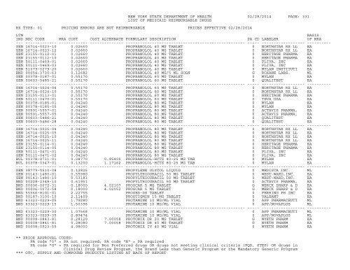 NEW YORK STATE DEPARTMENT OF HEALTH 08/06 ... - eMedNY