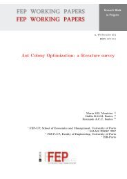 Ant Colony Optimization: a literature survey - FEP - Working Papers