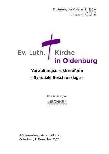 Verwaltungsstrukturreform - Luth. Kirche in Oldenburg