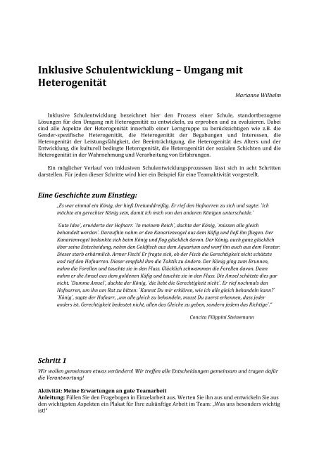 Inklusive Schulentwicklung â Umgang mit HeterogenitÃ¤t - Referat fÃ¼r ...