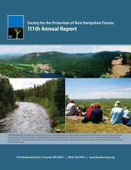 111th Annual Report - Society for the Protection of New Hampshire ...