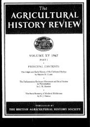 VOLUME XV 1967 - British Agricultural History Society