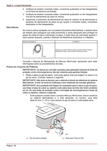 MANUAL DE OPERAÇÃO MANUTENÇÃO E GARANTIA - Mercury