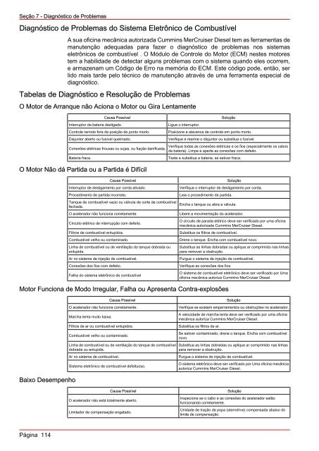 MANUAL DE OPERAÇÃO MANUTENÇÃO E GARANTIA - Mercury