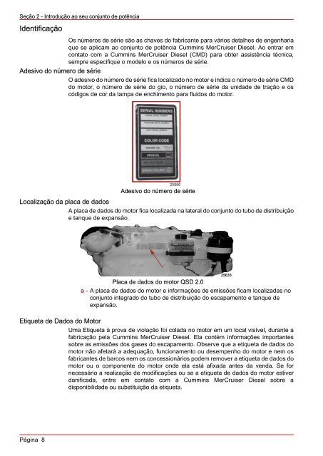 MANUAL DE OPERAÇÃO MANUTENÇÃO E GARANTIA - Mercury