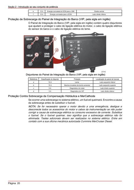 MANUAL DE OPERAÇÃO MANUTENÇÃO E GARANTIA - Mercury