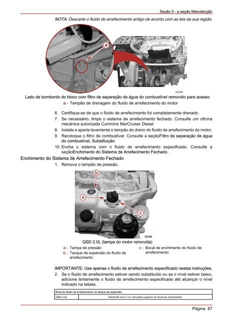 MANUAL DE OPERAÇÃO MANUTENÇÃO E GARANTIA - Mercury