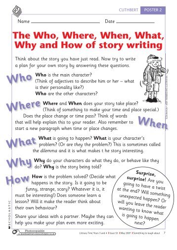 The Who, Where, When, What, Why and How of story ... - Scholastic