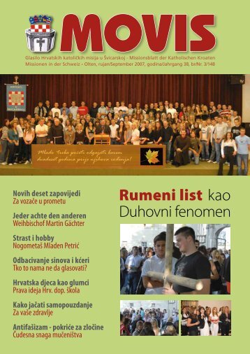 Rumeni list kao Duhovni fenomen - Hrvatske katolicke misije