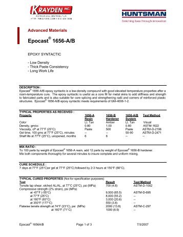 Epocast 1656-A/B - Krayden, Inc.