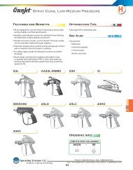 Spray Guns, Low-Medium Pressure