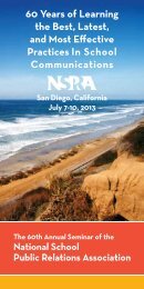 Seminar Program - National School Public Relations Association