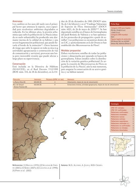 Atlas y Libro Rojo de la Flora Vascular Amenazada de EspaÃ±a ...