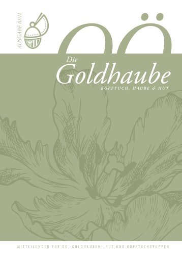 Goldhaubenzeitung 2011/1 - Goldhauben.net