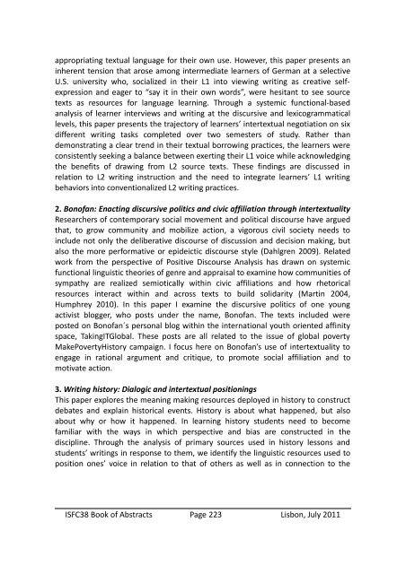 Abstracts - Faculdade de Letras da Universidade de Lisboa