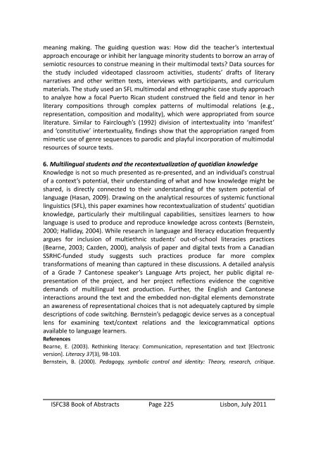 Abstracts - Faculdade de Letras da Universidade de Lisboa