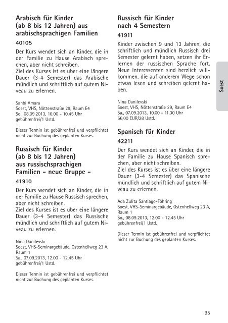 01 Allgemein - Volkshochschule Soest