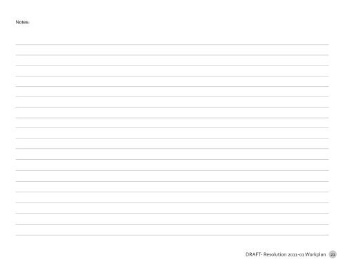 Resolution 2011-01 DRAFT Workplan Package - First Nations ...