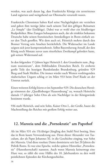 12. Marozia und die „Pornokratie“ am Papsthof