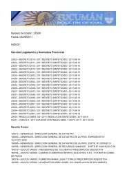 Numero de boletin: 27608 Fecha: 06/09/2011 INDICE: SecciÃ³n ...