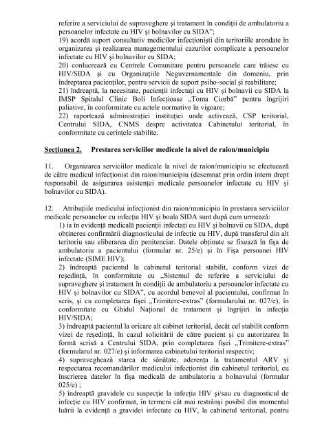 Ordin - HIV and AIDS in the Republic of Moldova / AIDS.MD