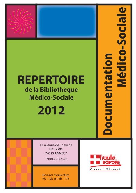 Le répertoire médico-social - Conseil Général de Haute-Savoie